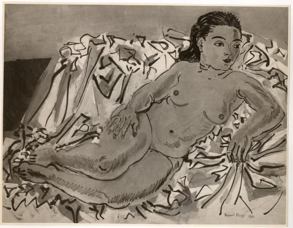 Anonimo , Dufy, Raoul - sec. XX - Nudo disteso , fronte