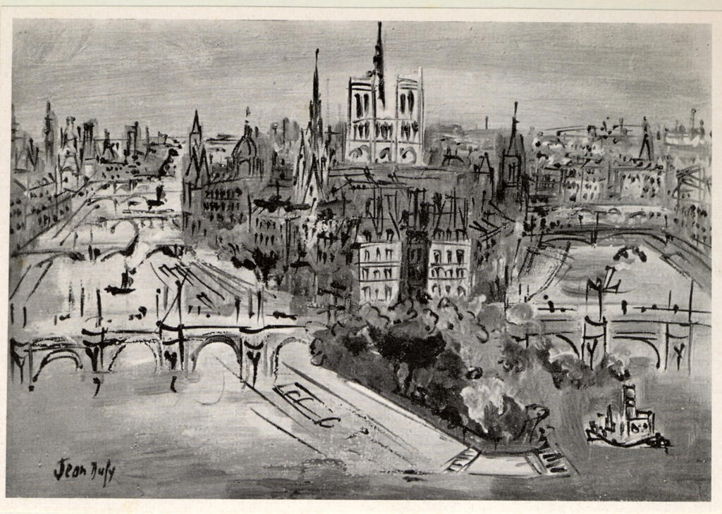 Anonimo , Dufy, Jean - sec. XX - Paesaggio , fronte