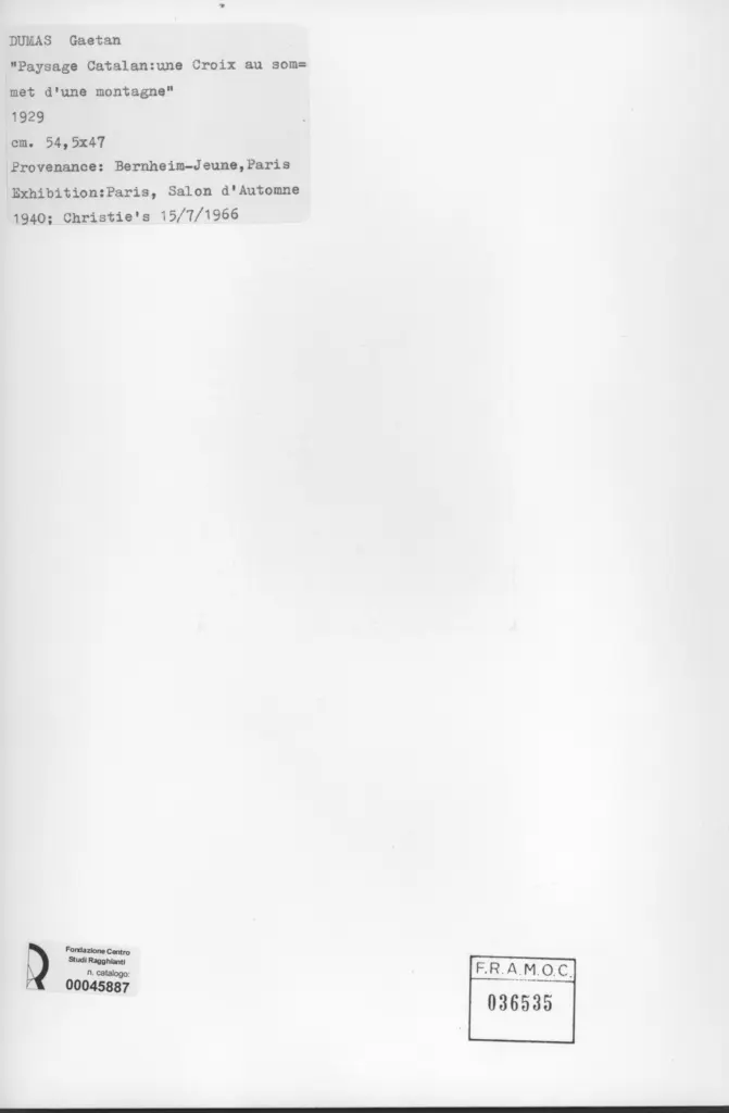 Anonimo , Dumas, Gaetan - sec. XX , retro