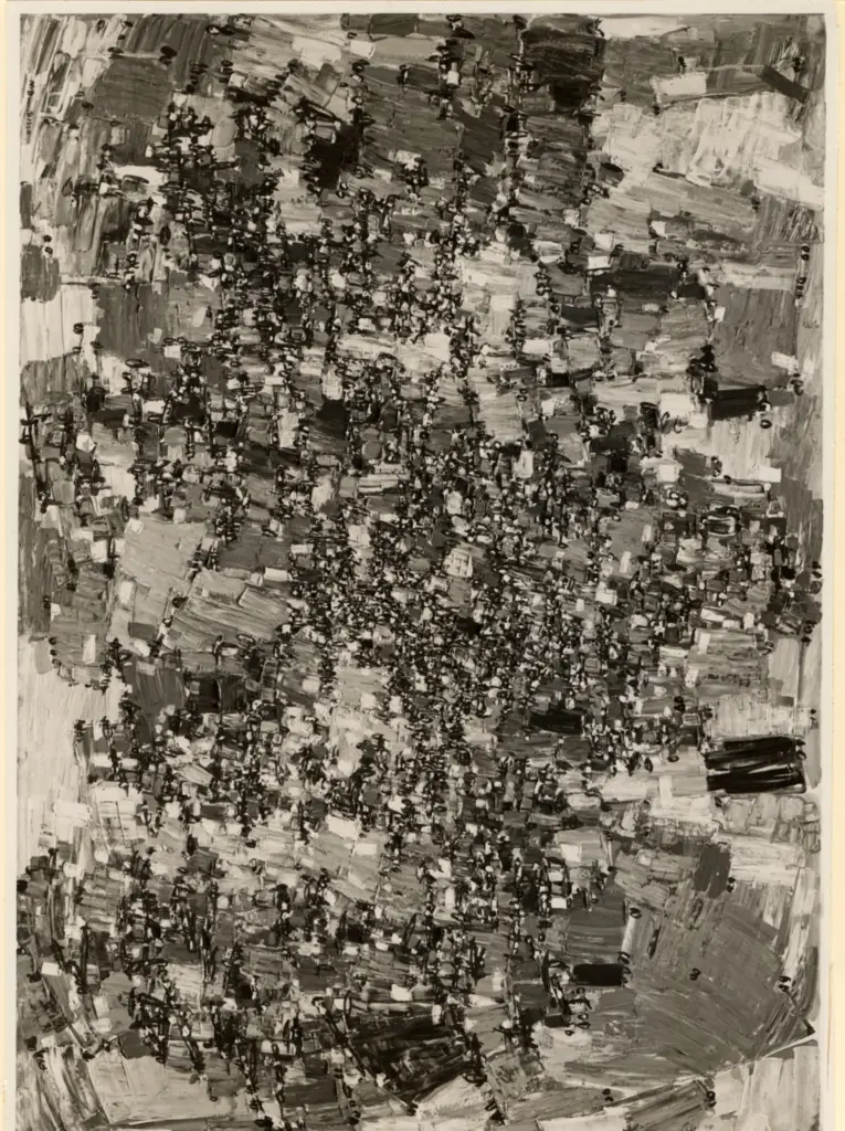 Anonimo , Dumitresco, Natalia - sec. XX - Composizione astratta , fronte