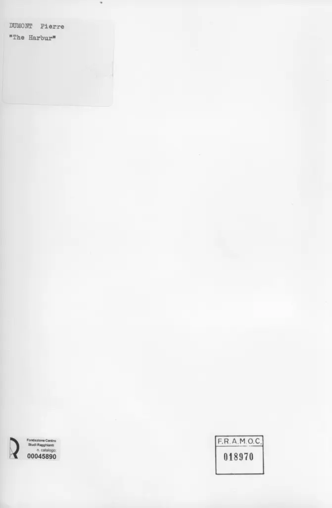 Anonimo , Dumont, Pierre - sec. XIX/ XX - The Harbur , retro