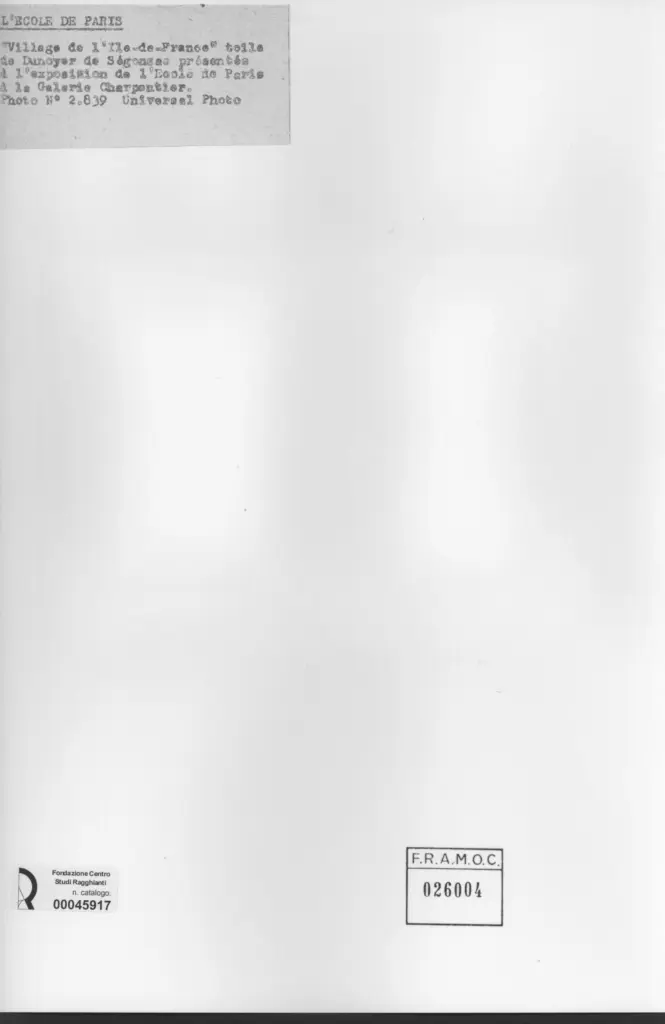 Universal Photo , Dunoyer de Segonzac, Andr&eacute; - sec. XIX - Village de l'Ile-de-France , retro