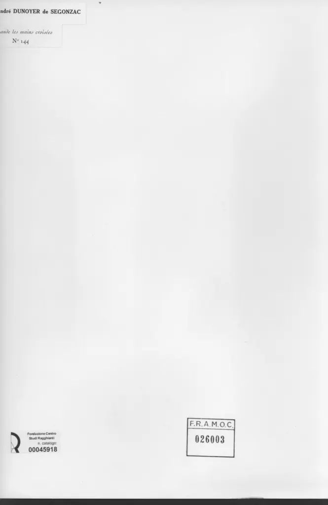 Anonimo, Anonimo , retro