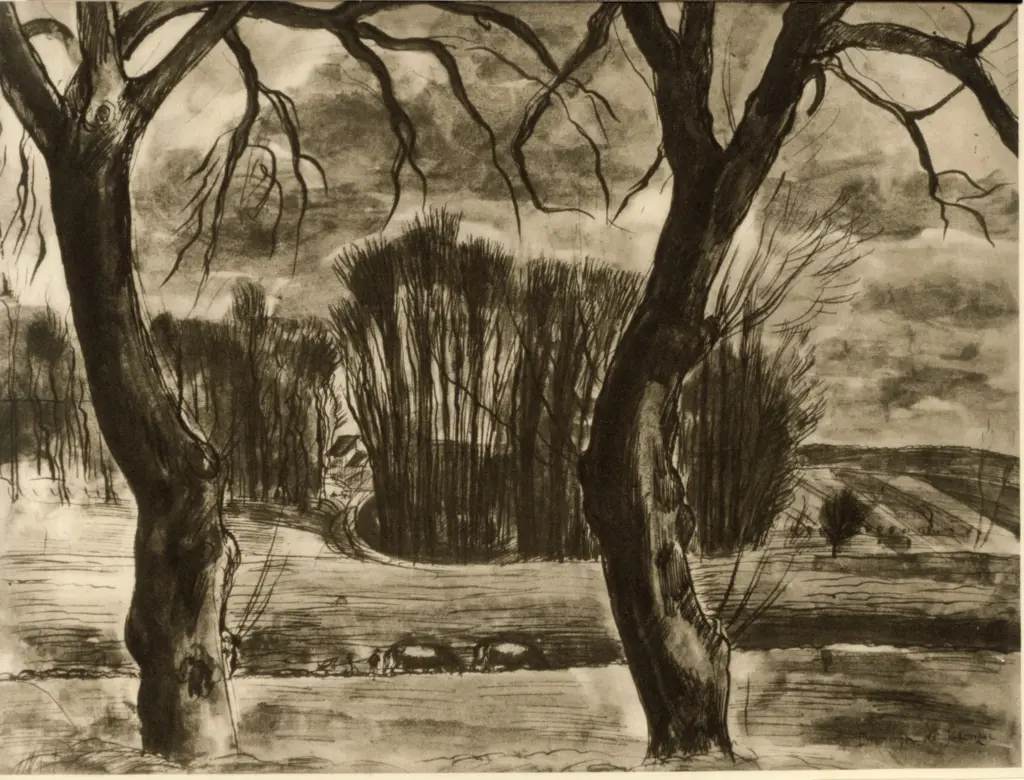 Dunoyer de Segonzac, Andr&eacute; , Paesaggio invernale