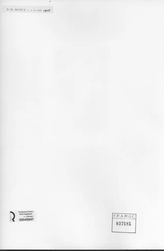 Anonimo , Dupuy, Paul-Michel - sec. XX - Al mare , retro