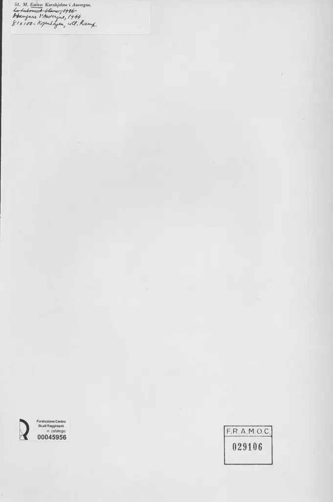 Anonimo , Est&egrave;ve, Maurice - sec. XX , retro