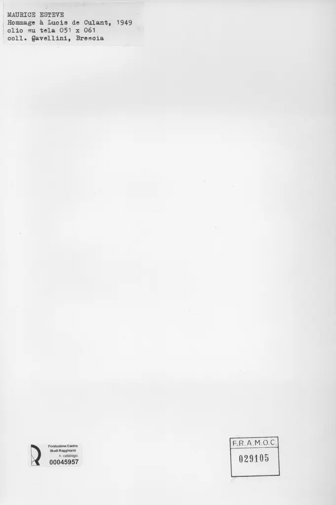 Anonimo , Est&egrave;ve, Maurice - sec. XX , retro