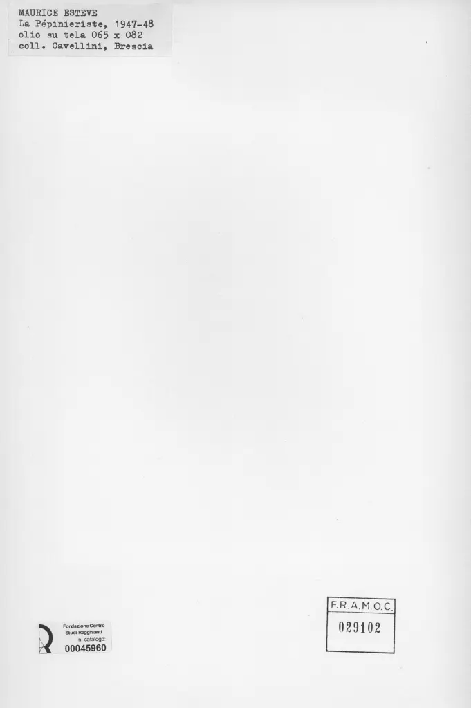 Anonimo , Est&egrave;ve, Maurice - sec. XX , retro