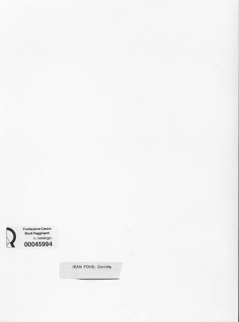 Anonimo , Fous, Jean - sec. XX - Corrida , retro