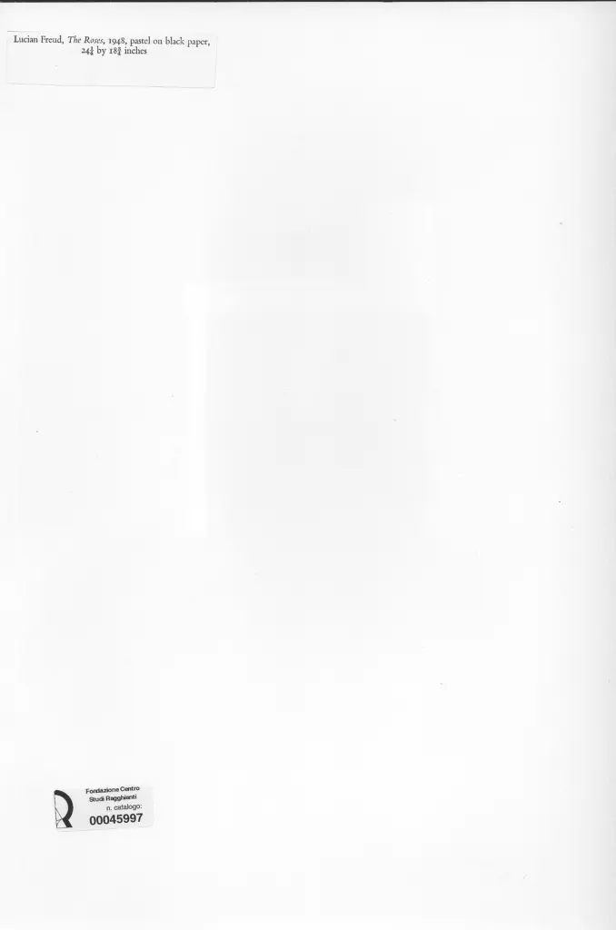 Anonimo , Freud, Lucian - sec. XX - The roses , retro