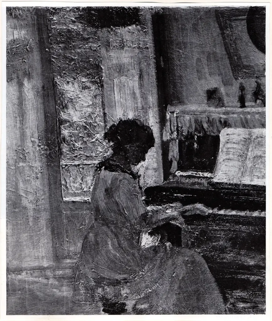 Anonimo , Friez, Emile - Othon - sec. XX - Femme au Piano , fronte