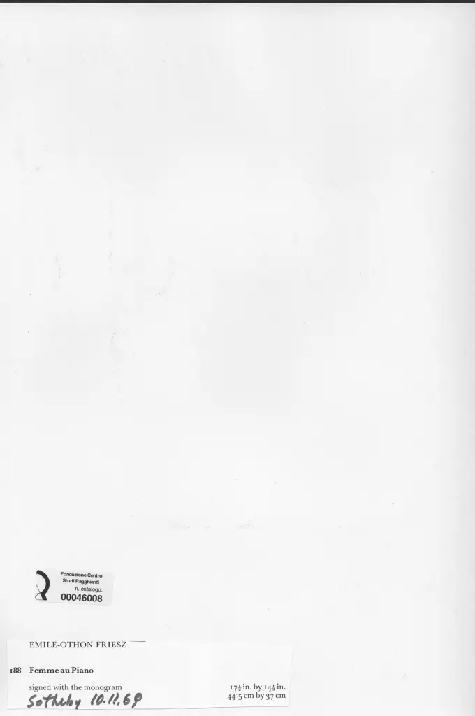 Anonimo , Friez, Emile - Othon - sec. XX - Femme au Piano , retro
