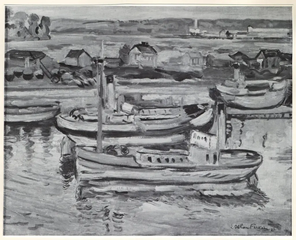 Anonimo , Friez, Emile - Othon - sec. XX - Le petit port - Honfleur , fronte