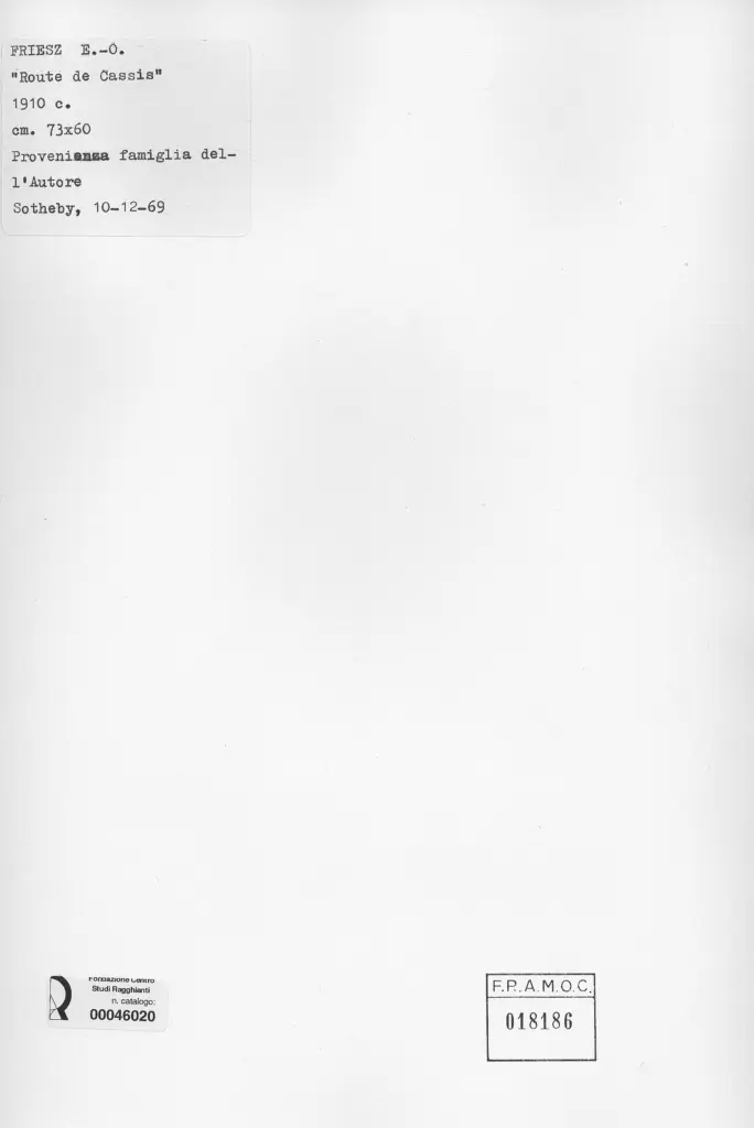 Anonimo , Friez, Emile - Othon - sec. XX - Route de Cassis , retro