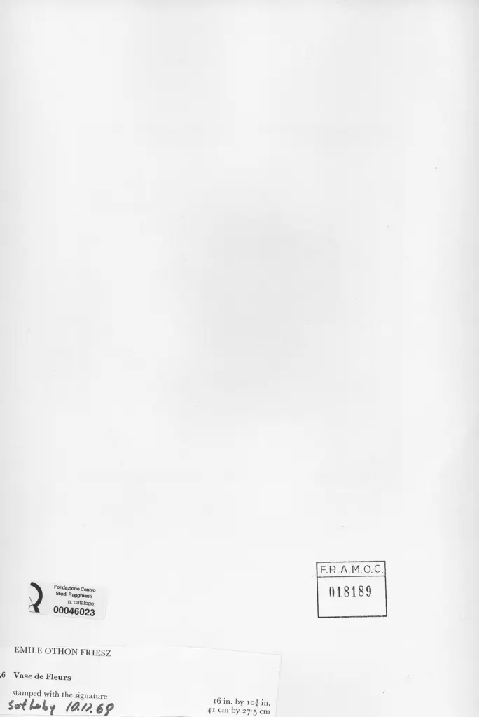Anonimo , Friez, Emile - Othon - sec. XX - Vase de fleurs , retro