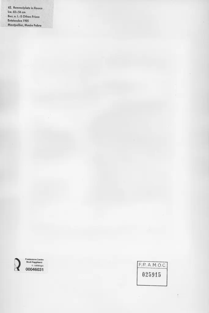 Anonimo , Friez, Emile - Othon - sec. XX - Rummelplatz in Rouen , retro