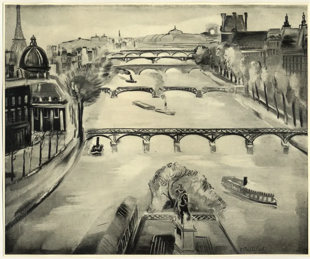 Gallibert, Genevi&egrave;ve , La Seine &agrave; Paris -