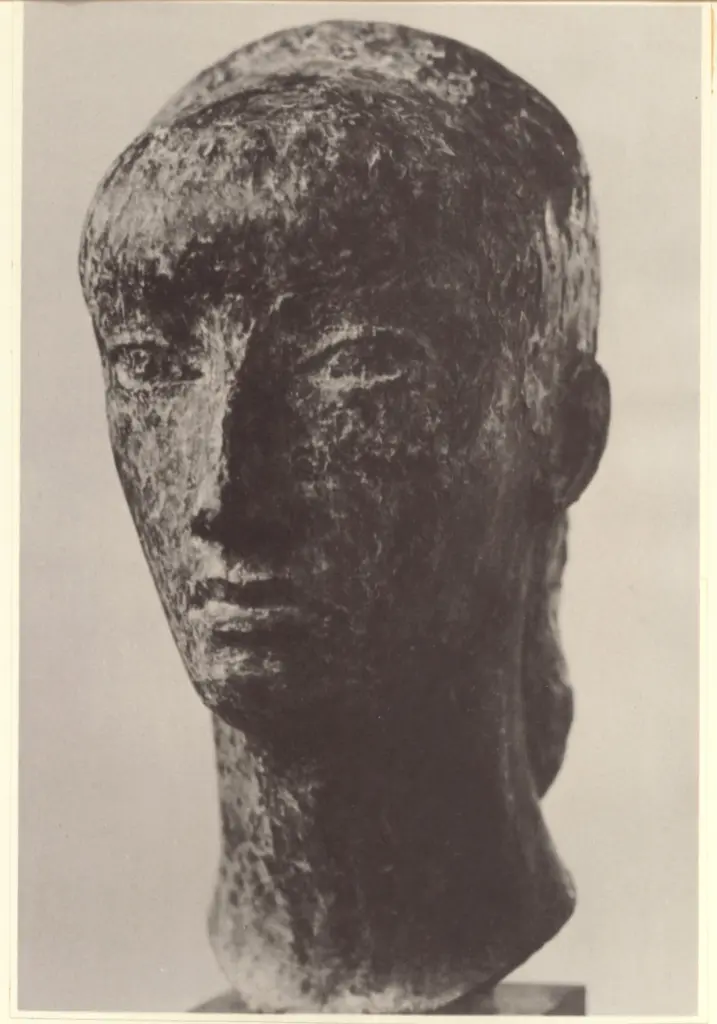 Anonimo , Gimond, Marcel - sec. XX - Testa di una giovane donna , fronte