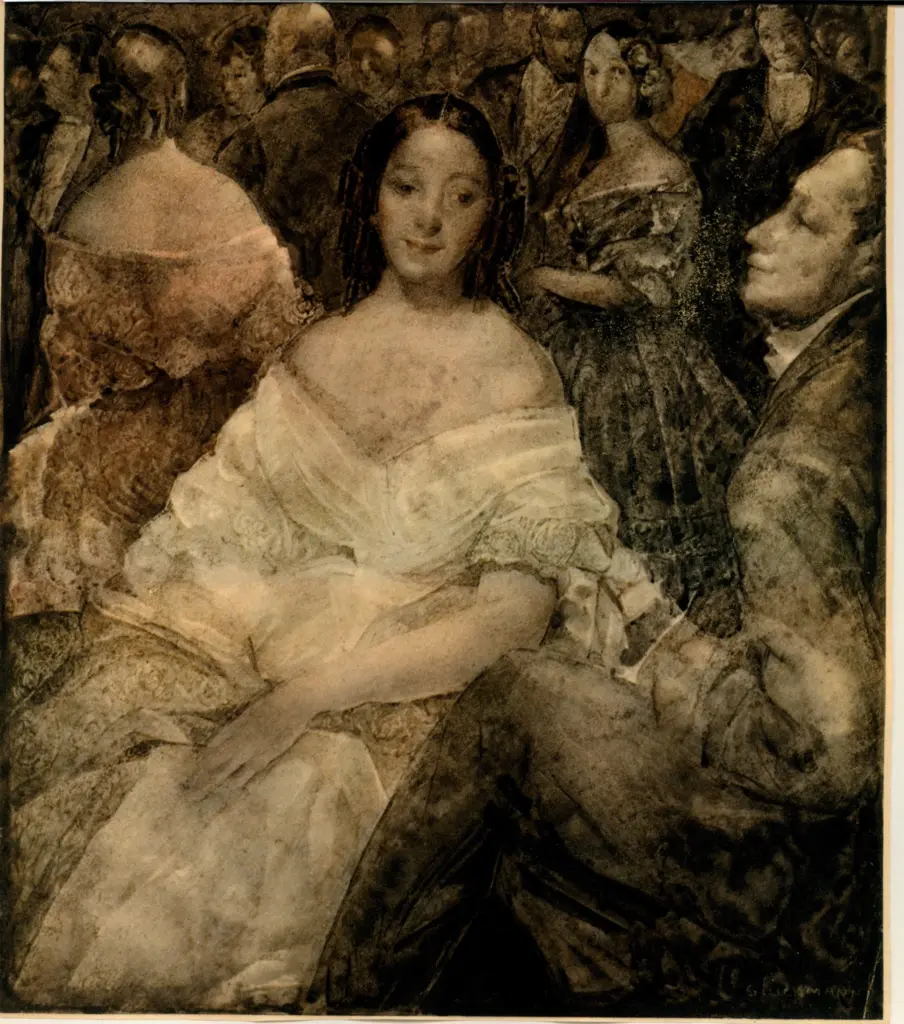 Anonimo , Gluckmann, Grigory - sec. XX - A teatro , fronte