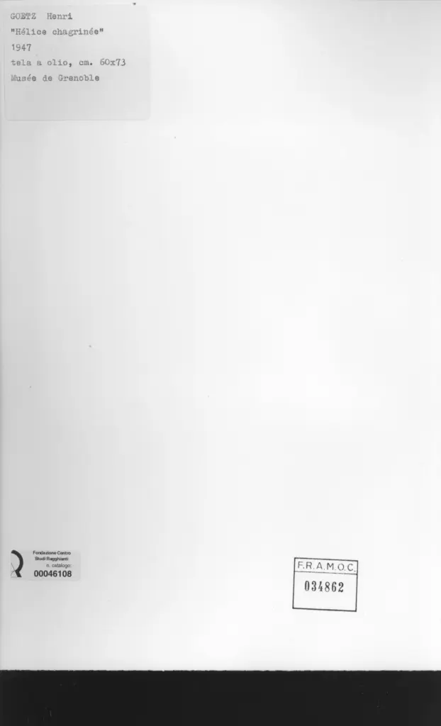 Anonimo , Goetz, Henri - sec. XX , retro