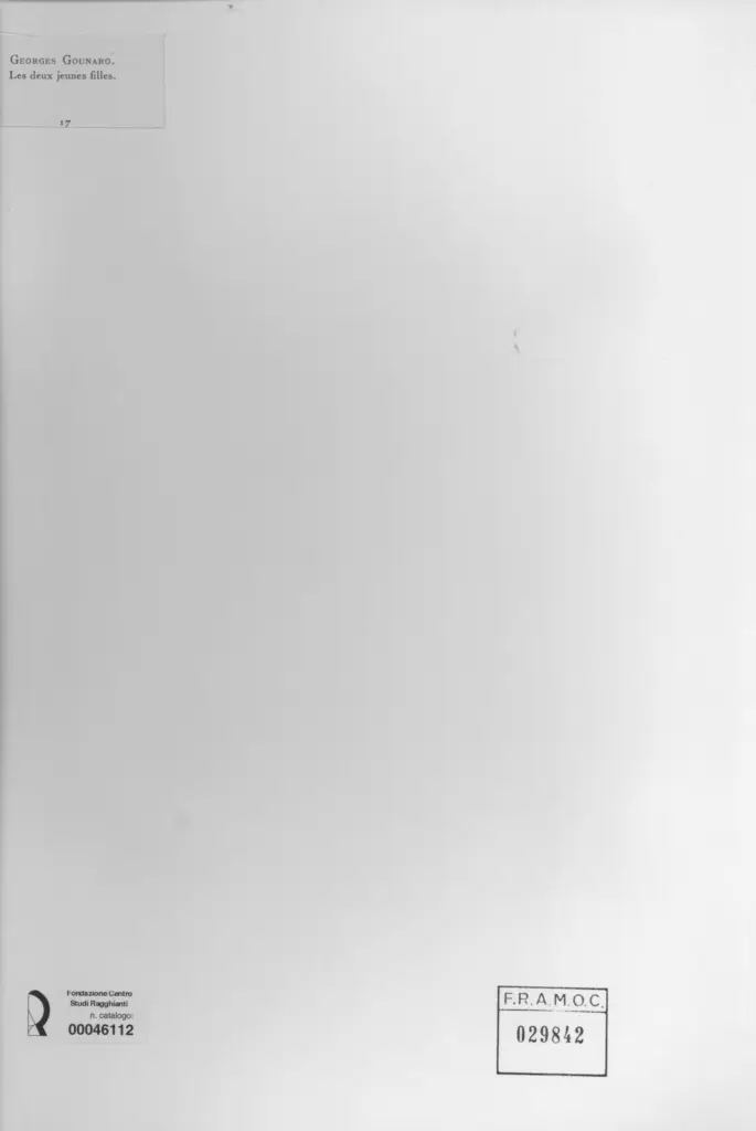 Anonimo , Gounaro, Georges - sec. XIX/ XX - Le due giovani ragazze , retro