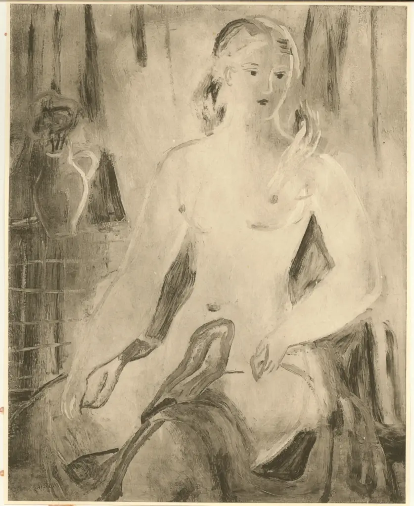 Gounaro, Georges , Nudo seduto -