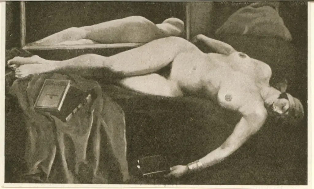 Anonimo , Grand-Carteret, Jean Albert - sec. XX - Pigrizia (nudo) , fronte