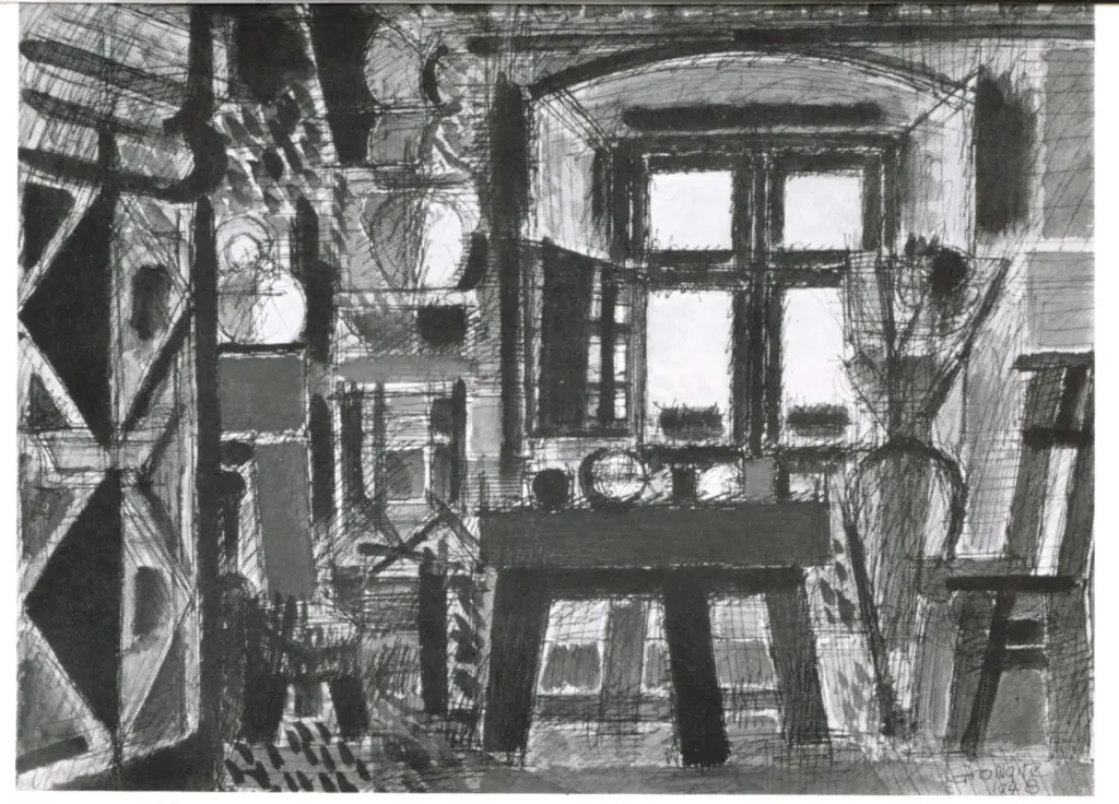 Anonimo , Gromaire, Marcel - sec. XX - Interno , fronte