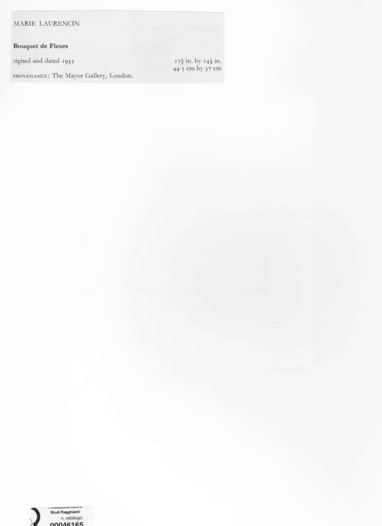 Laurencien, Marie - sec. XX , retro