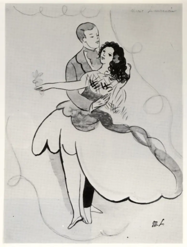 Anonimo , Laurencien, Marie - sec. XX - La Valse (il walzer) , fronte