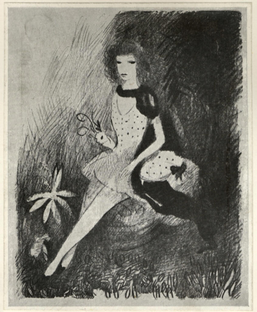 Laurencin, Marie , - ritratto di ragazza