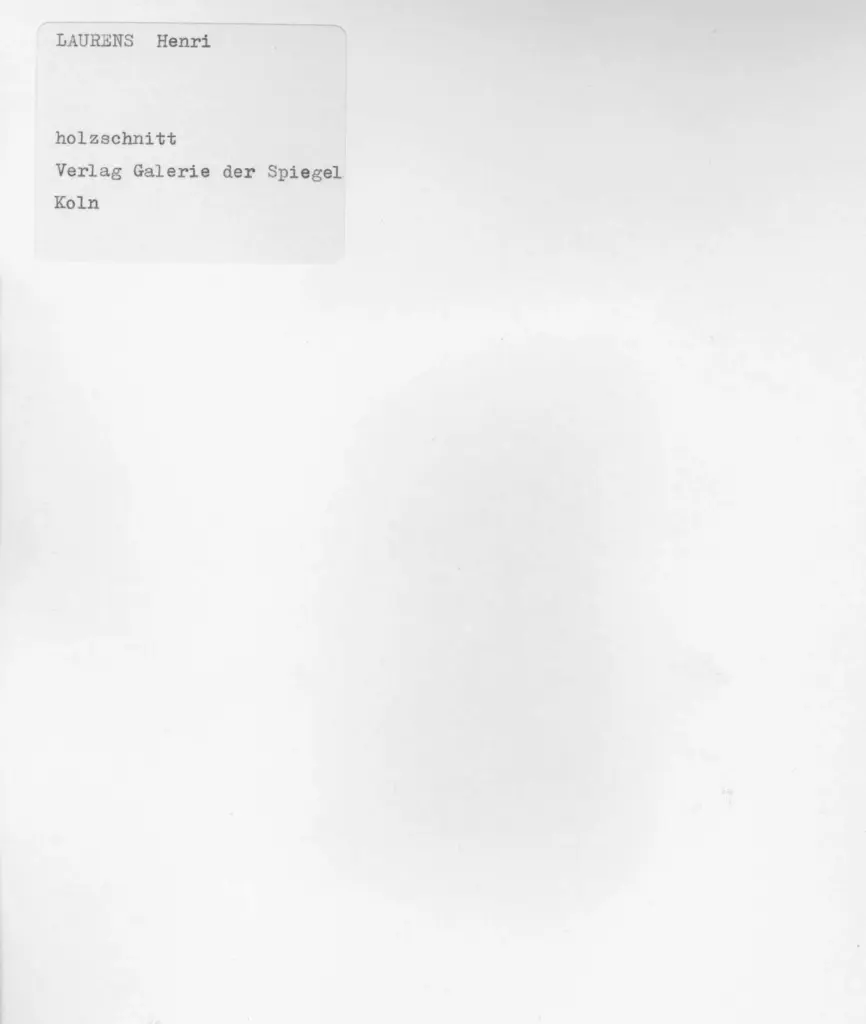 Laurens, Henri , retro