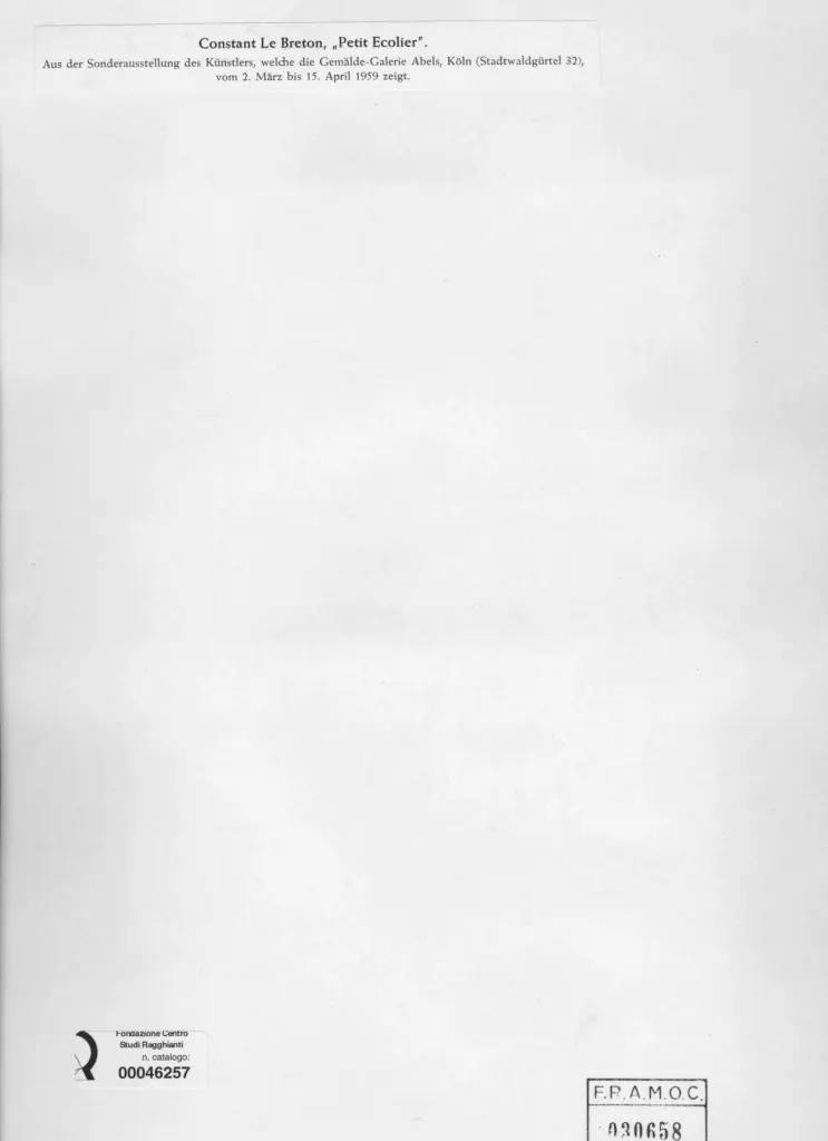 Anonimo , Le Breton, Constant - sec. XX - Petit Ecolier , retro