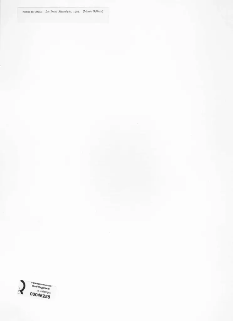 Anonimo , Le Colas, Pierre - sec. XX - Le jouets mechaniques, il gioco mecanico , retro