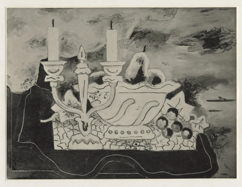 Laglenne, J. F. , - Natura morta con candele