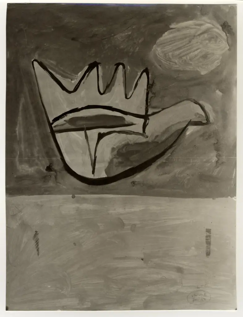 Anonimo , Janneret, Charles-Edouard - sec. XX - Studio per La mano aperta Versione B , fronte