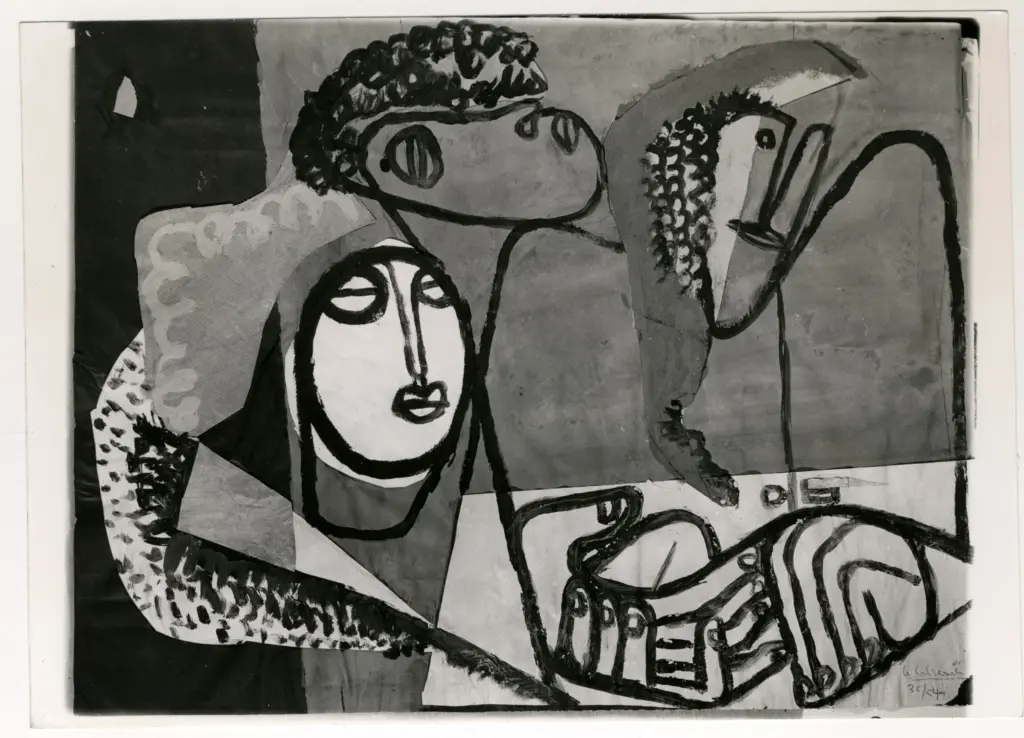 Anonimo , Janneret, Charles-Edouard - sec. XX - Le tre donne e le tre mani , fronte