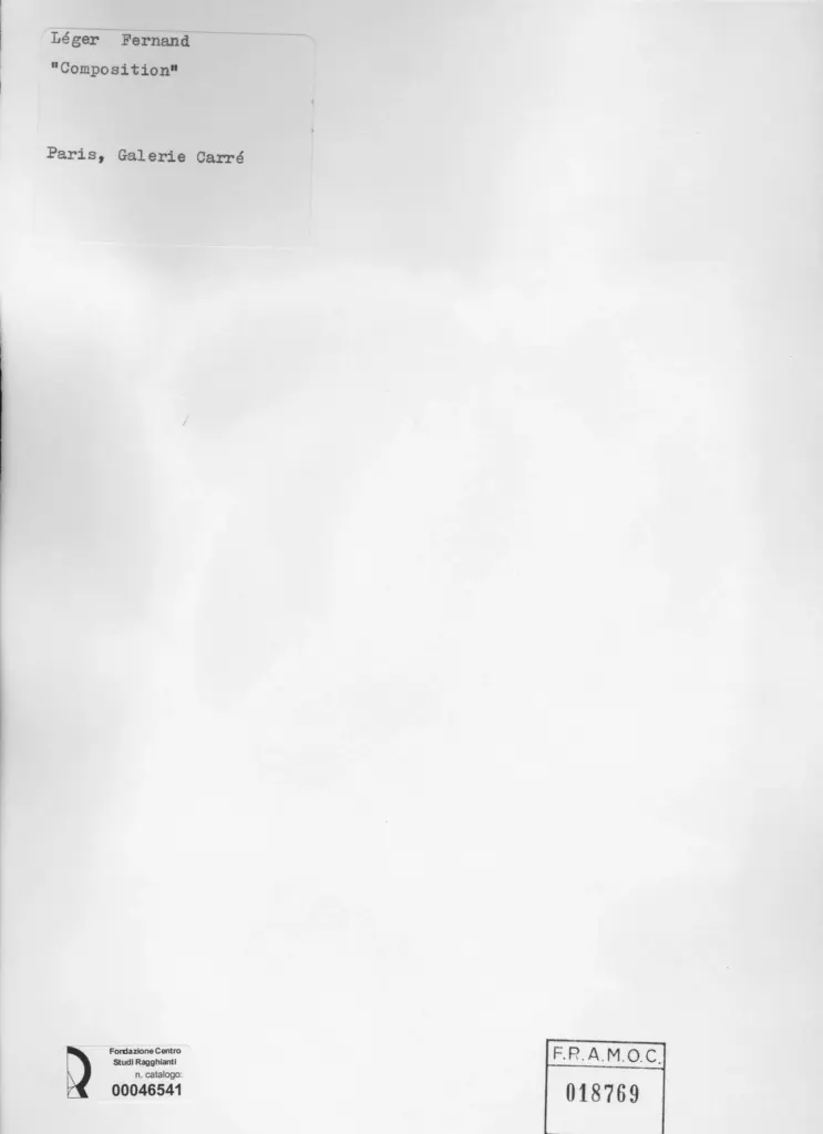 Anonimo , L&eacute;ger, Fernand - sec. XX - Composition , retro