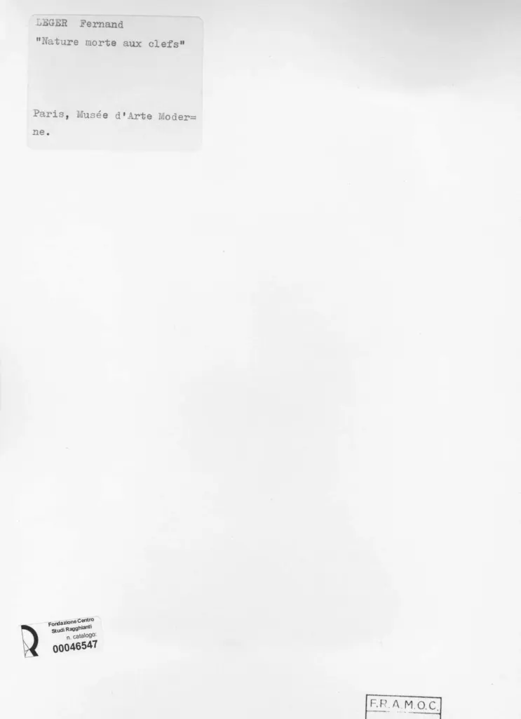 Anonimo , L&eacute;ger, Fernand - sec. XX - Nature morte aux clefs , retro
