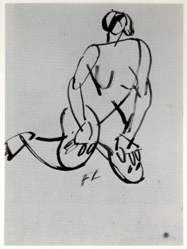 Anonimo , Léger, Fernand - sec. XX - Nu, Nudo , fronte