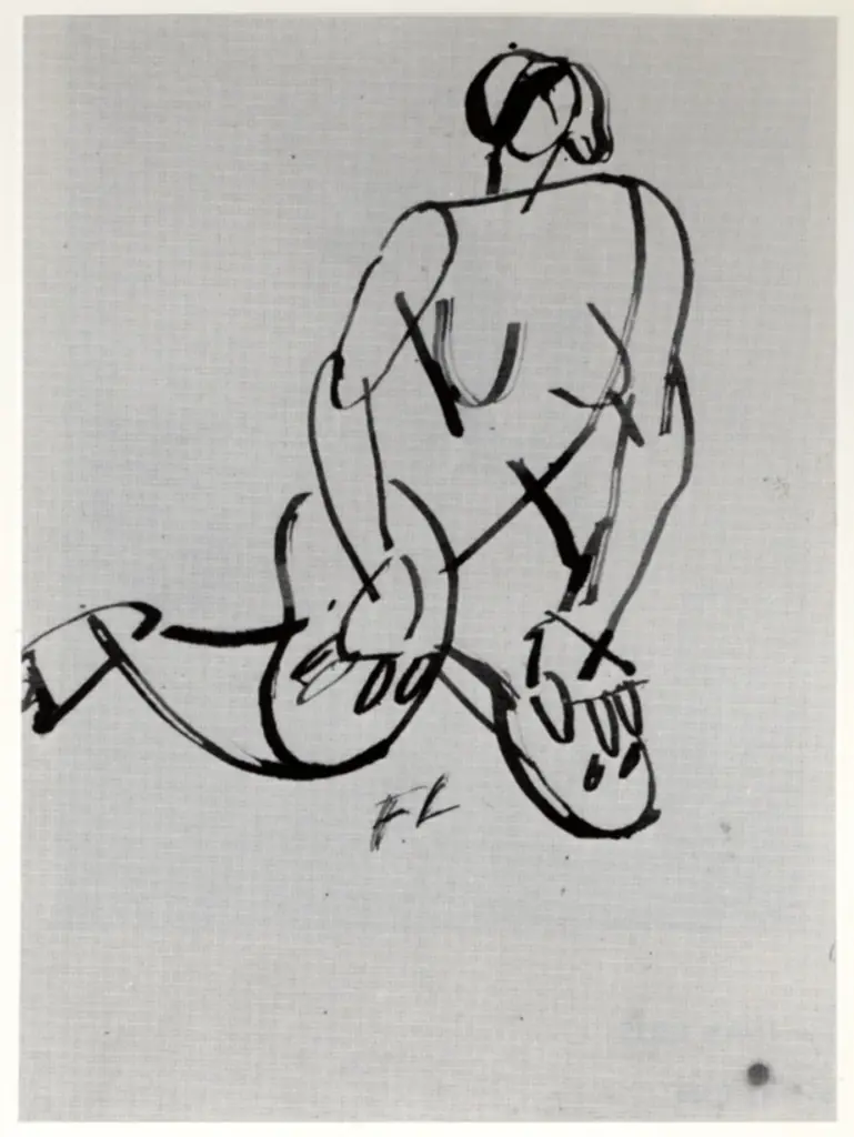 Anonimo , L&eacute;ger, Fernand - sec. XX - Nu, Nudo , fronte