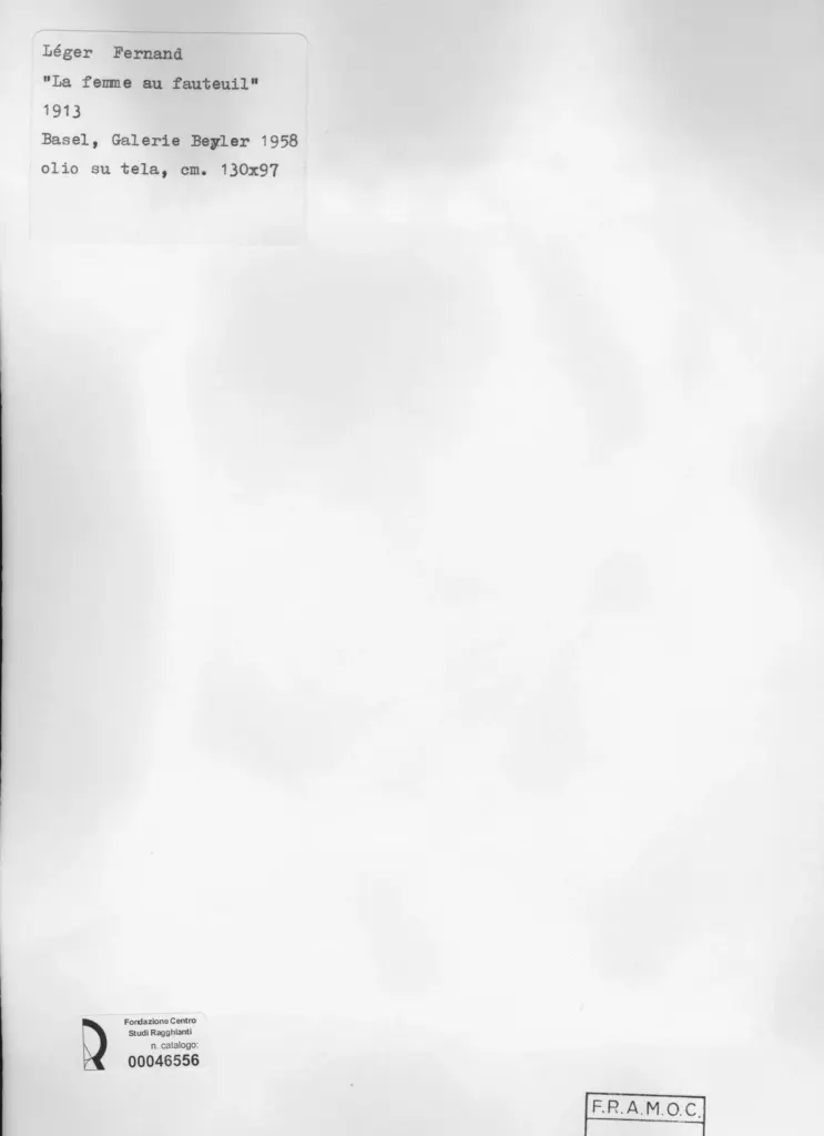 L&eacute;ger, Fernand - sec. XX - La femme au fauteuil , retro