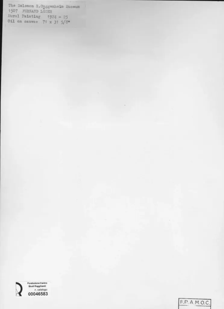 Anonimo , L&eacute;ger, Fernand - sec. XX - Murales , retro