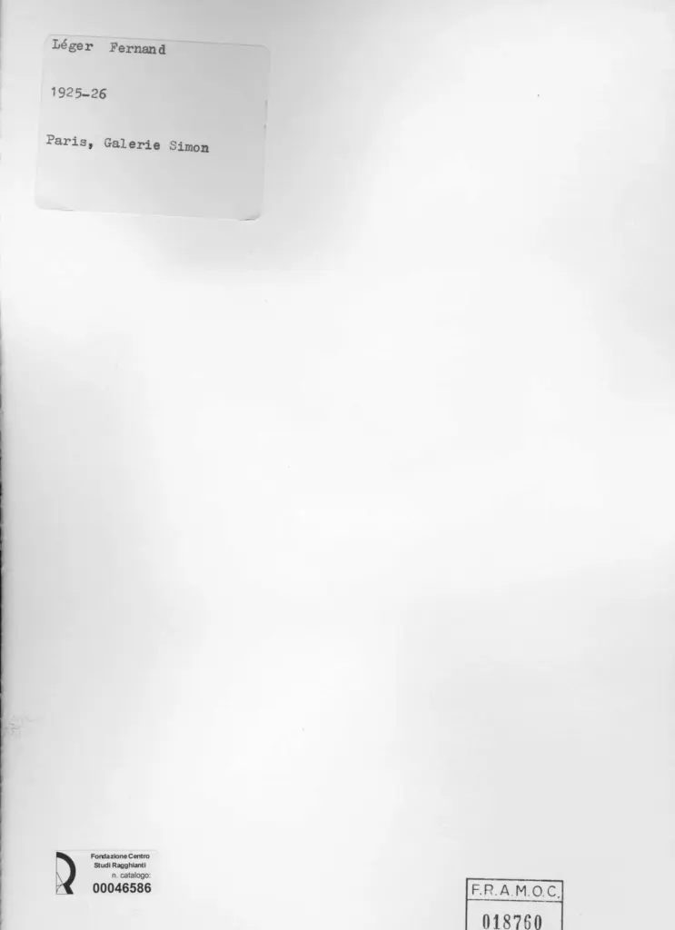 L&eacute;ger, Fernand , retro