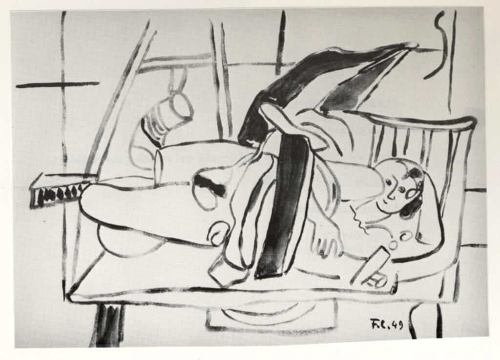Anonimo , Léger, Fernand - sec. XX - Nuda al atelier , fronte