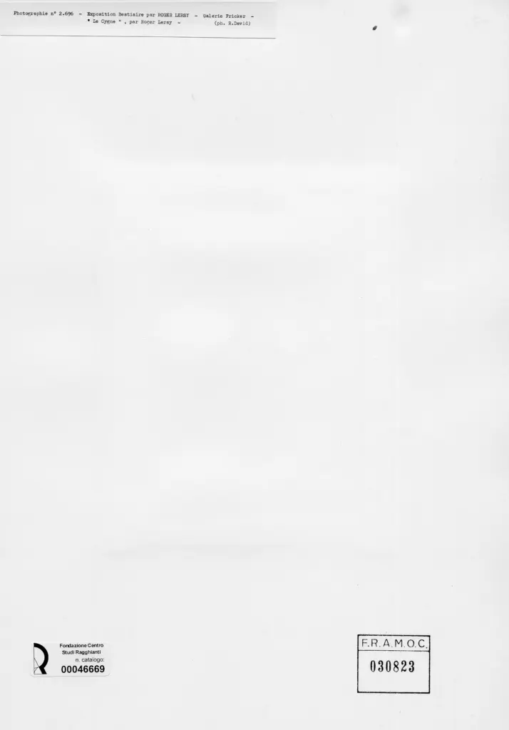 David, Robert , Lersy, Roger - sec. XX - Il cigno , retro