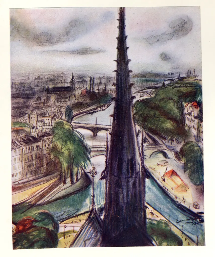 Levy, Emmanuel , La Senna vista da Notre Dame, Parigi