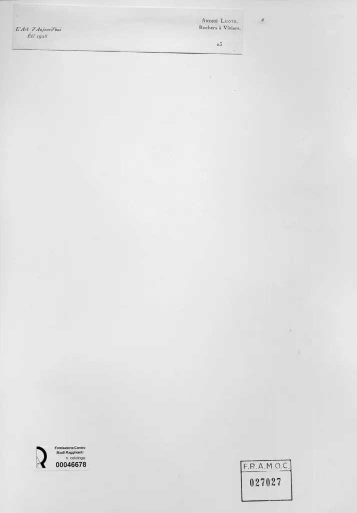 Anonimo , Lhote, Andr&eacute; - - , retro