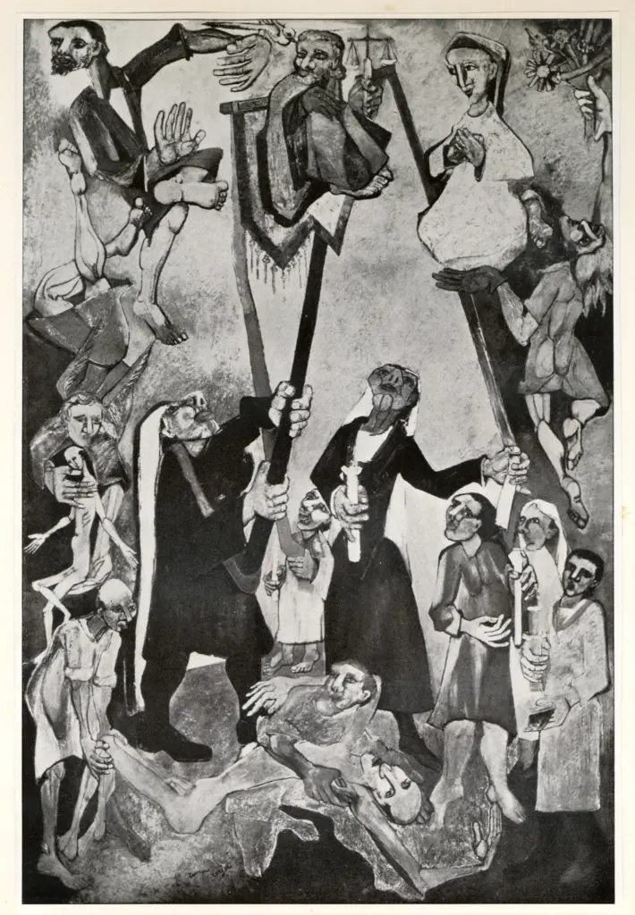 Anonimo , Lorjou, Bernard - sec. XX - Il miracolo di Lourdes , fronte