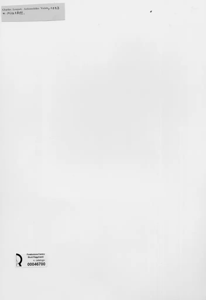 Anonimo , Loupot, Charles - sec. XX - Automobiles Voisin , retro